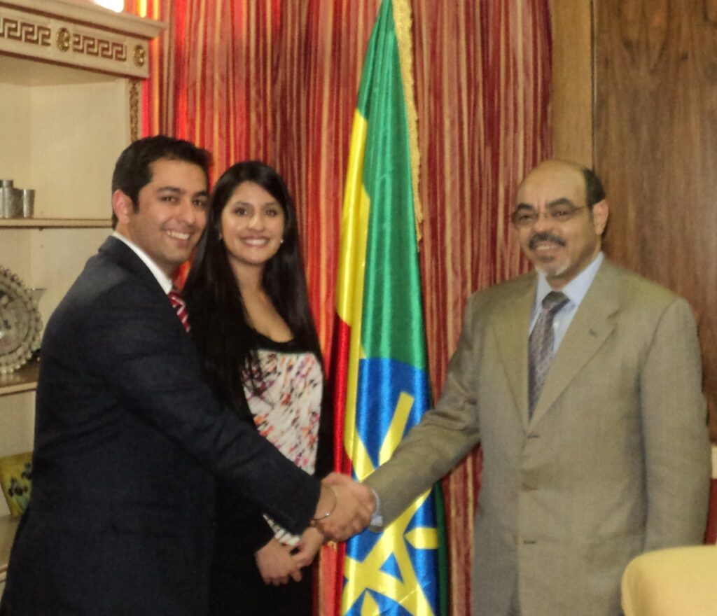 Rajan Nazran meets Pm Meles Zenawi 